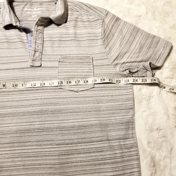Tommy Bahama Gray Polo Shirt Size Medium - Picture 5 of 7